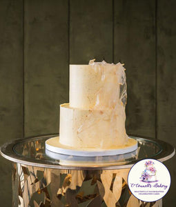 Weddings - Two Tier Veil Wedding Cake